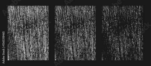 Grunge vertical line texture background set with distressed overlay effect, static noise, scratch surface, dirty print pattern, glitch design, abstract grain, damaged vintage illustration