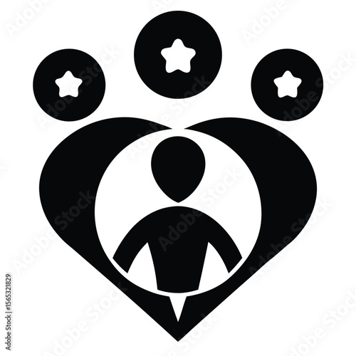 Social worker element isolated emotional well being guide on white backg