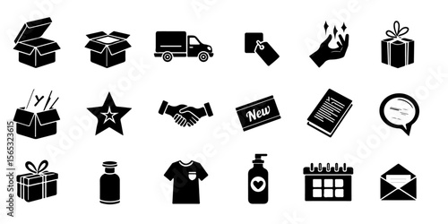 Silhouette Subscription Box Icons