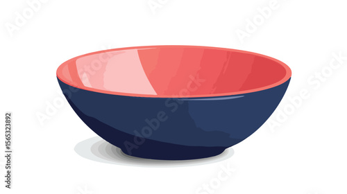 Elegant Ceramic Utensil Bowl in Modern Kitchen Setting on White Background