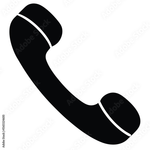 Social worker element isolated phone call icon on white background