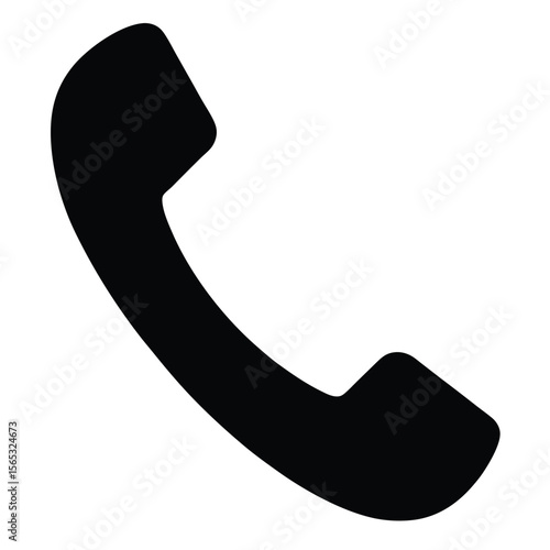 Social worker element isolated phone call icon on white background