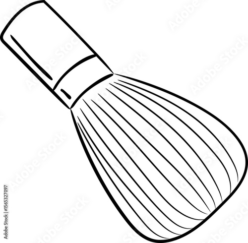 Bamboo Matcha Whisk Illustration