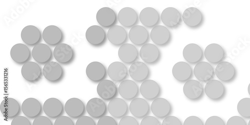 Seamless pattern of grey polka dots with transparent background. suit Kurt digital design motif colorful wallpaper illustration, traditional design. wall decorated gray mosaic tiles texture background