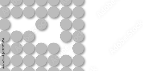 Seamless pattern of grey polka dots with transparent background. suit Kurt digital design motif colorful wallpaper illustration, traditional design. wall decorated gray mosaic tiles texture background