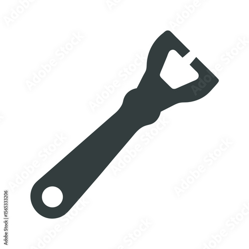 Beer Bottle Opener Metal Tool Silhouette