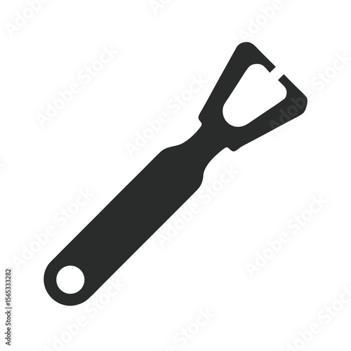 Classic Beer Opener Tool Vector Art Illustration