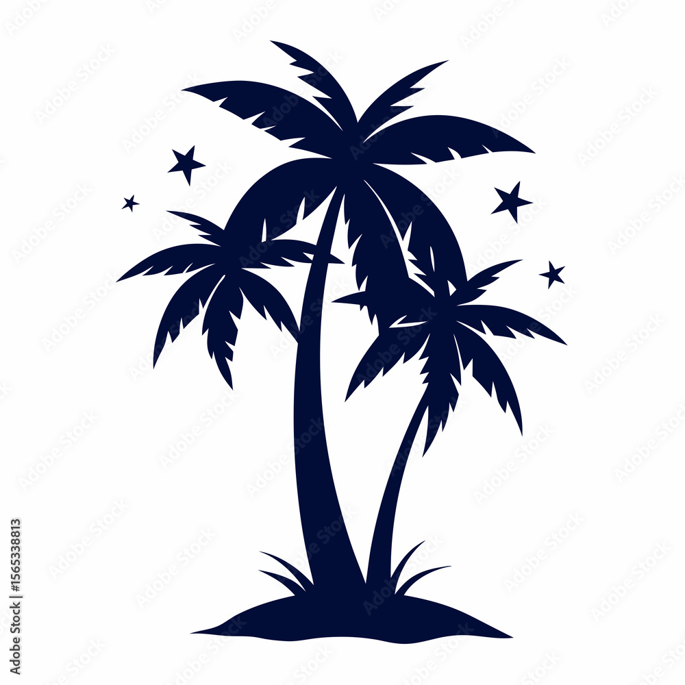 Obraz premium PLAM TREE VACTOR ART