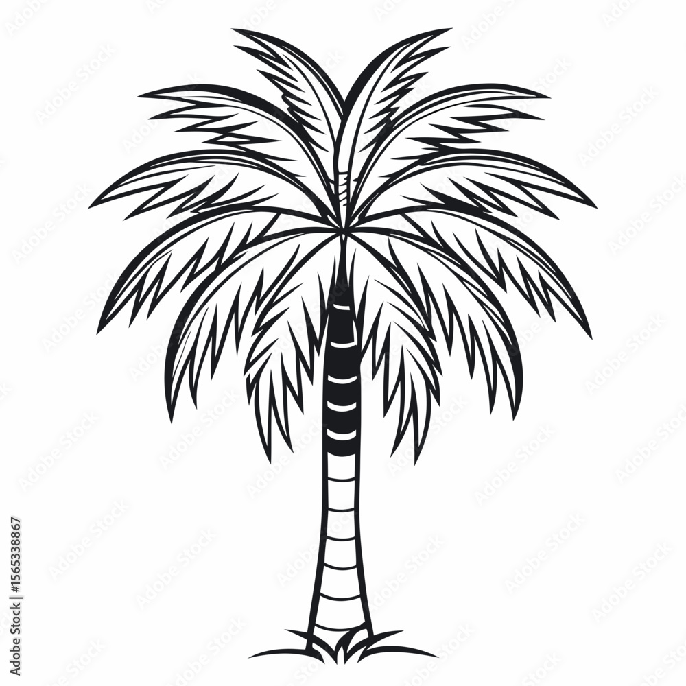 Obraz premium PLAM TREE VACTOR ART