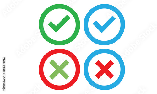 Colorful Circle Check Mark Symbols Free Download Colorful Circle Check Mark Symbols - GFXLoad