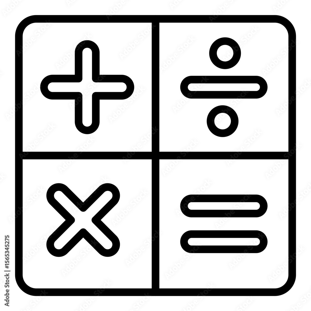 Obraz premium Math Icon