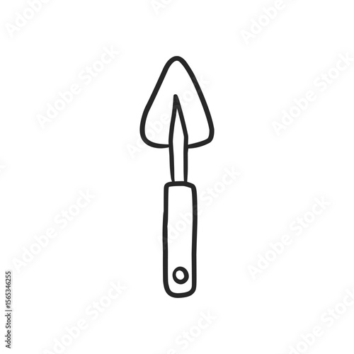 Essential Hand-Drawn Garden Trowel for Planting and Digging