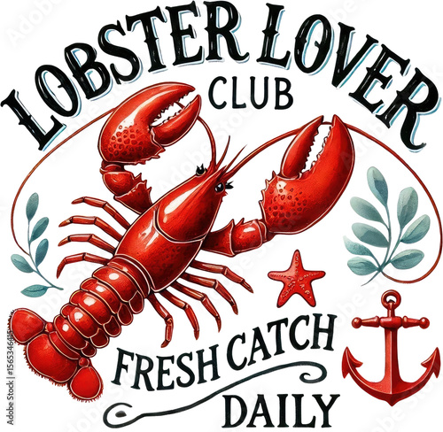 Watercolor Lobster Aesthetic PNG Clipart Sublimation. Cute Coastal Beach Nautical Seafood Summer Art Ocean Decor Illustration. Perfect for Seafood Party Invites or Projects Needing Nautical Art Craft.