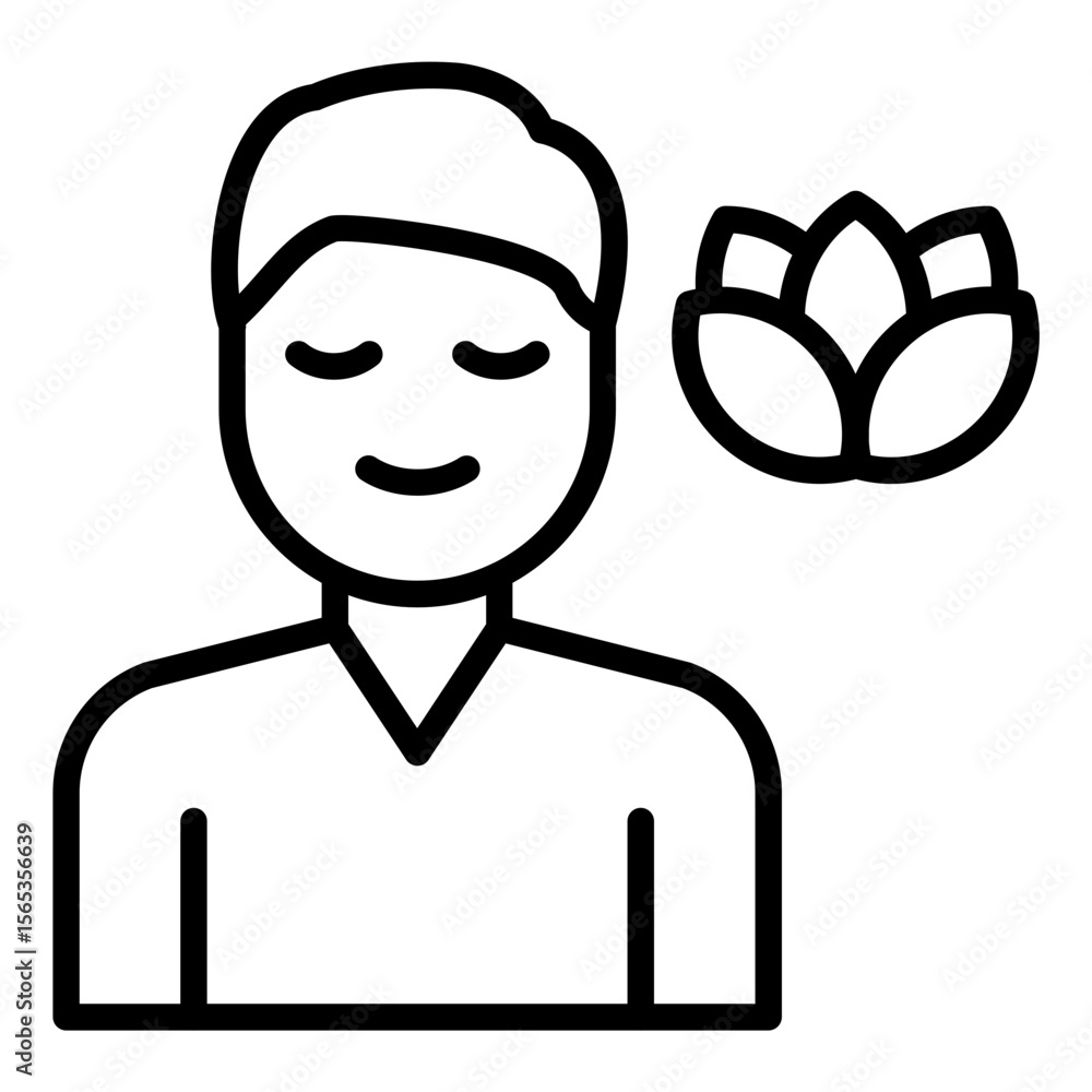 Obraz premium Calm Emotion Icon