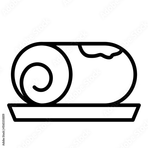Swiss Roll Icon