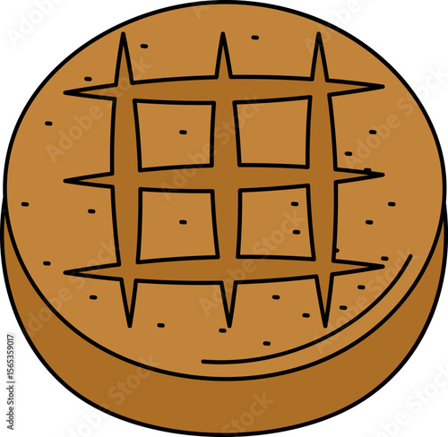 Burebrot Watercolor Style Illustration