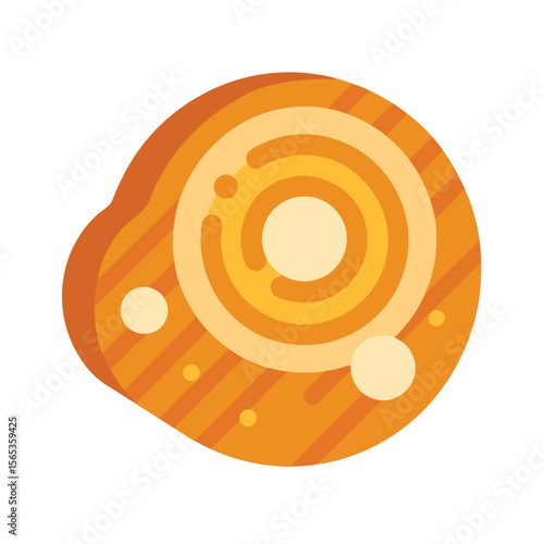 Tree Rings Showing Disease Blight or Fungal Infection
