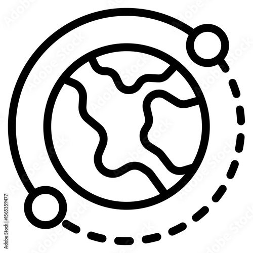 Connection globe icon in vector illustration