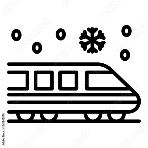Winter Train Icon