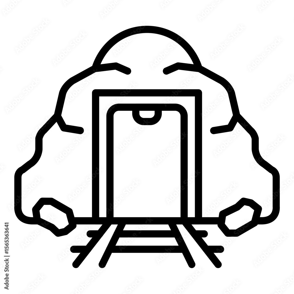 Fototapeta premium Mine Shaft Icon