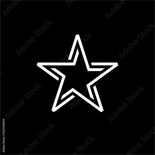 Double star logo concept with sleek, modern, elegant and clean style. Suitable for fashion, beauty, cosmetics, entertainment & arts, education.