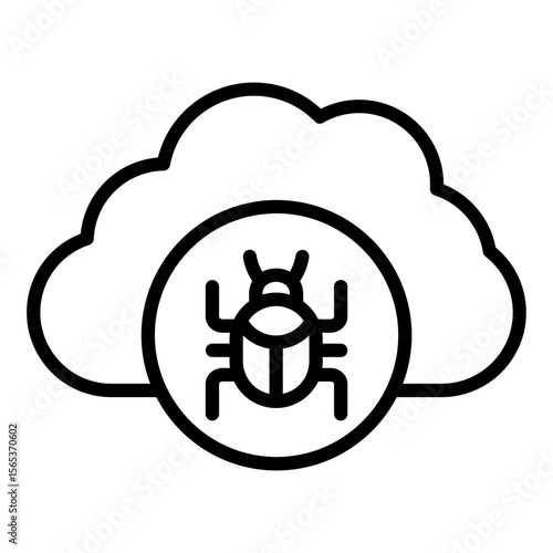 Cloud Virus Icon