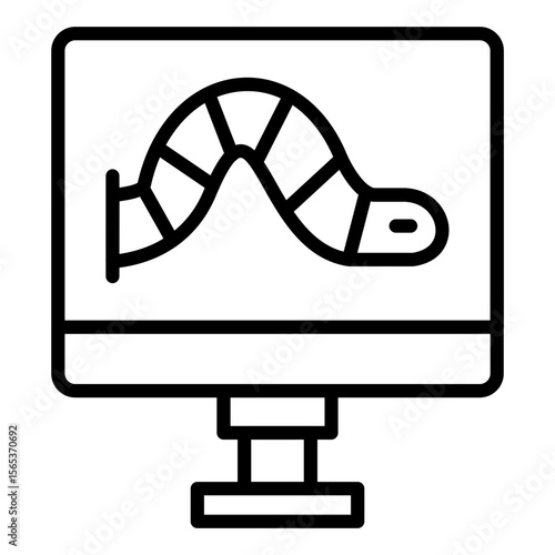 Computer Worm Icon