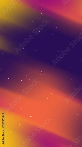 Blurry abstract design with dot particle effects suitable for backgrounds, website banners, and modern graphic designs with purple, orange, and yellow hues. Vibrant and dynamic visual.

