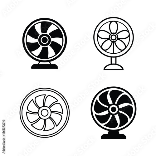  Vector Collection of Propeller Fan Icons