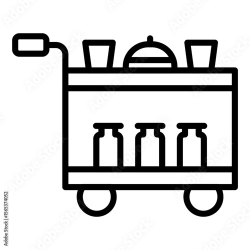 Airplane Food Trolley Icon