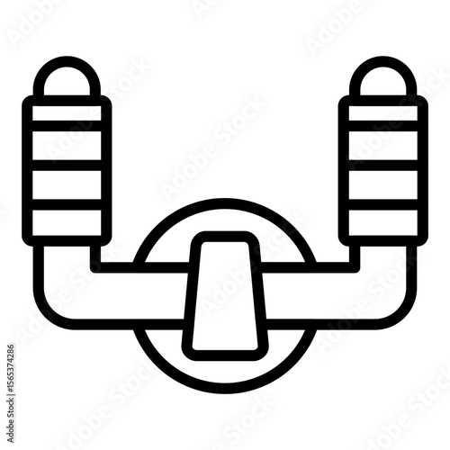 Aeroplane Steering Wheel Icon