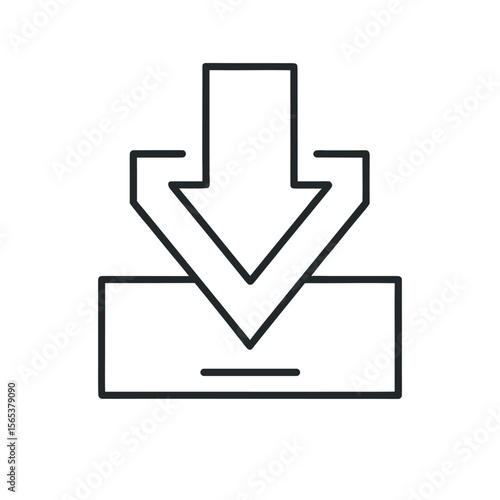 Editable Line Art Illustration of Statement Download for Digital Platforms