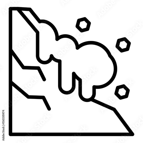 Snow Avalanche Icon