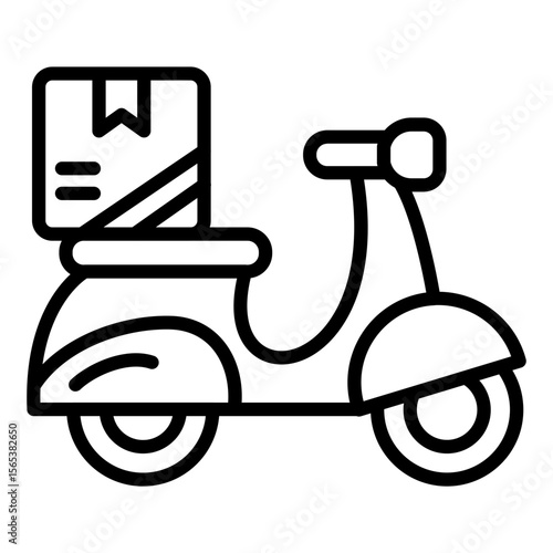 Motorbike Delivery Icon