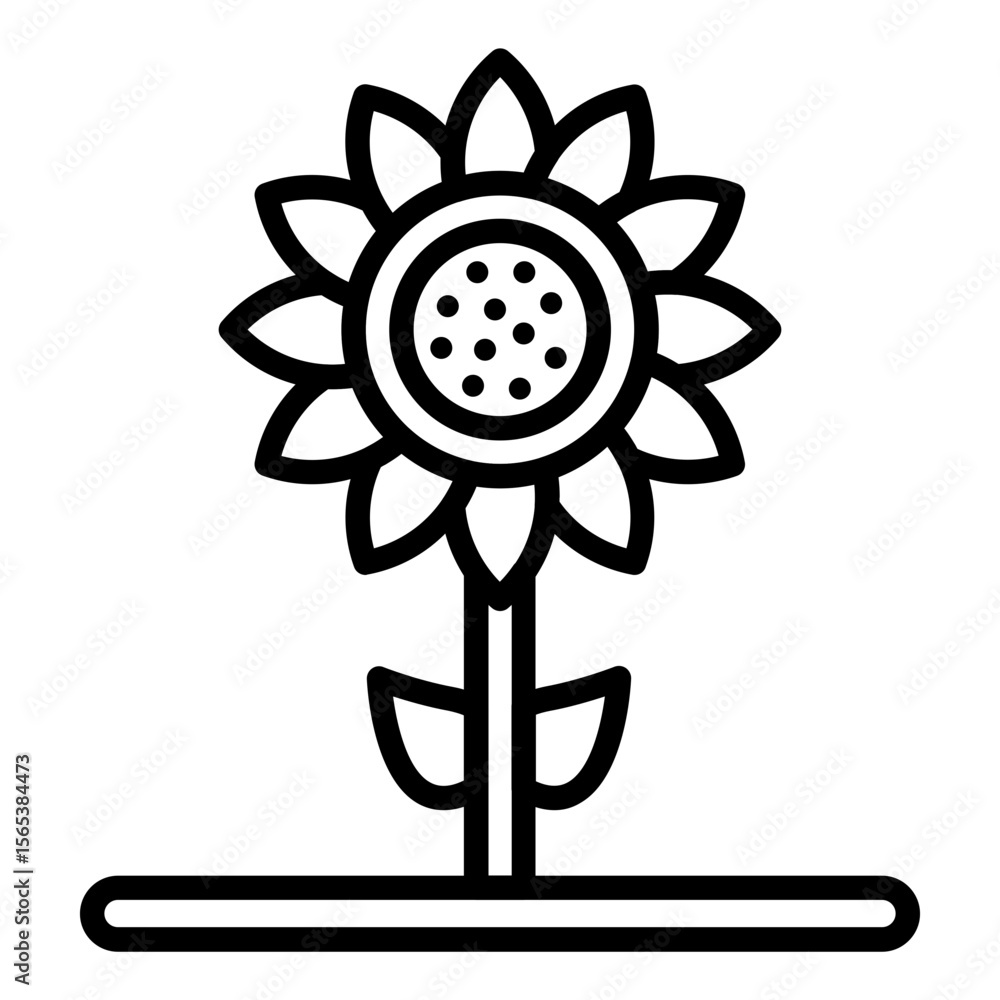 Obraz premium Sunflower Icon