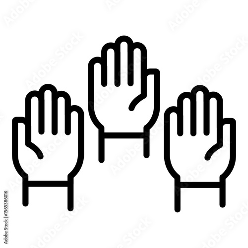 Raise Hand Icon