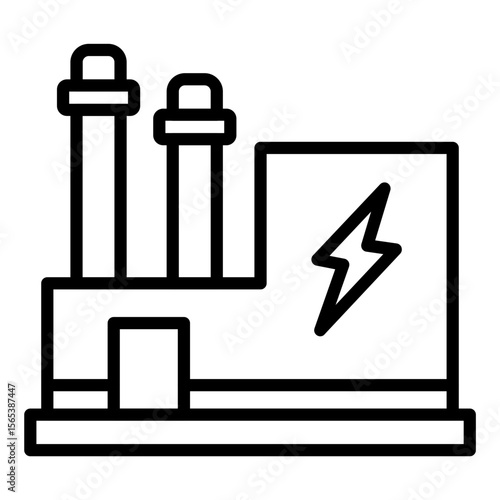 Factory Chimneys Icon