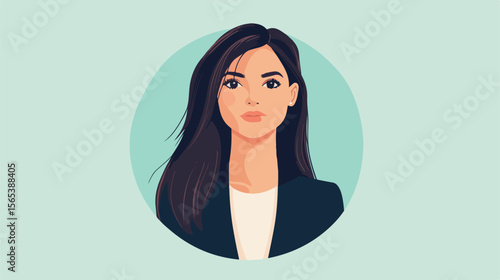Professional Businesswoman Avatar Character Icon Vector Illustration