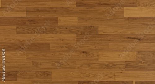 Seamless pattern of warm brown wooden floorboards with visible natural grain and staggered planks