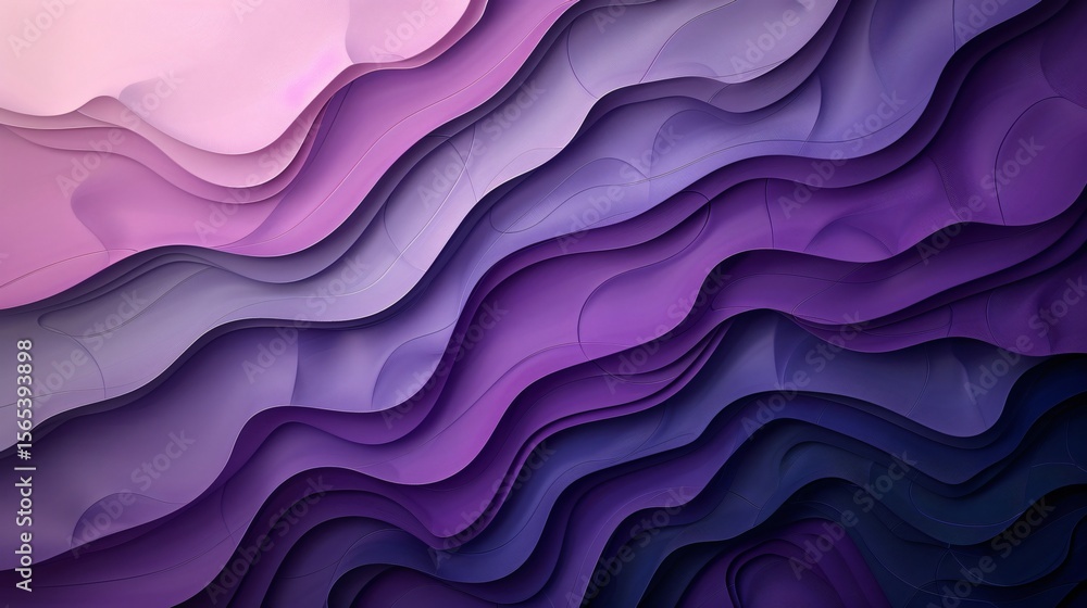 Fototapeta premium Abstract background with overlapping shades of violet gradient