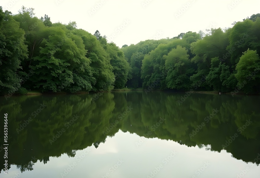 Symmetrical Forest Reflection on Calm Water – Peaceful Nature Landscape with Mirror-Like Lake Surface
Symmetrical Forest Reflection on Calm Water – Peaceful Nature Landscape with Mirror-Like Lake Surface
