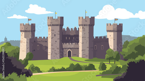 Cardiff Castle Architectural Photography in Wales United Kingdom