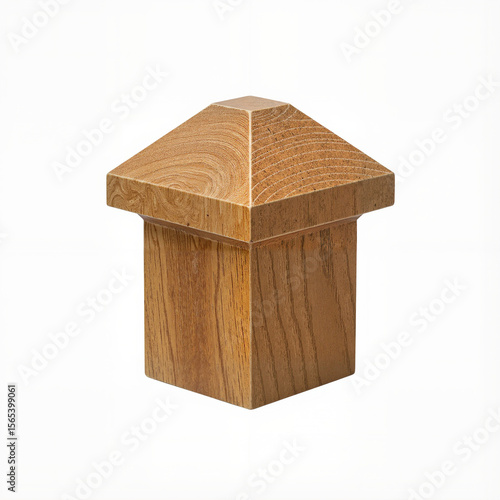 Fence Post Cap Isolated on White Background for Product Display or Catalog Use