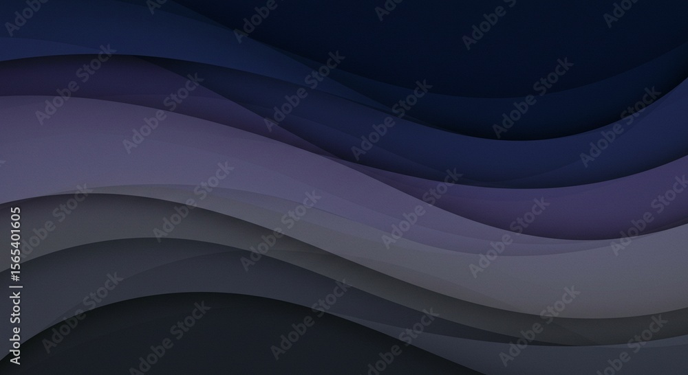 Obraz premium Dark purple and gray wavy background