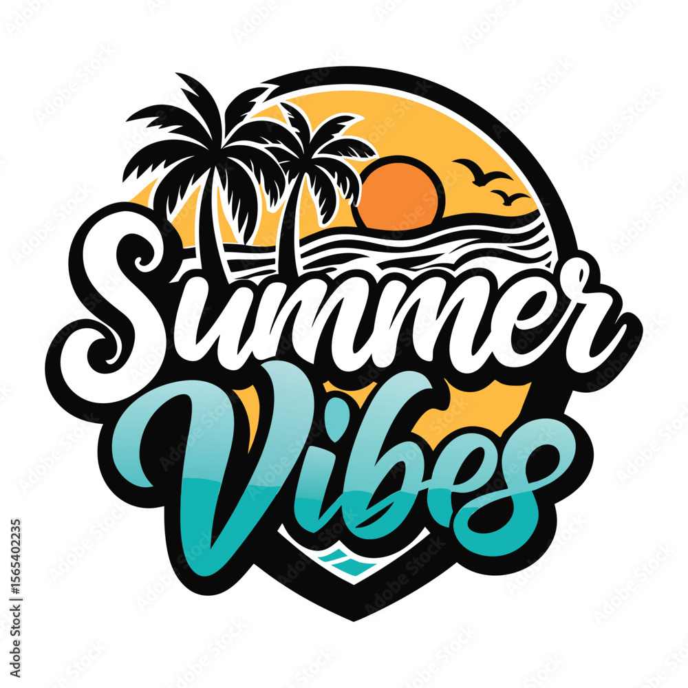Obraz premium summer vibes design.