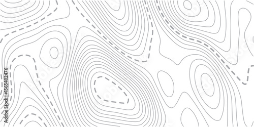 Topographic map background geographic line map with elevation assignments. Modern design with White background with topographic wavy pattern design.paper texture Imitation of a geographical map shades