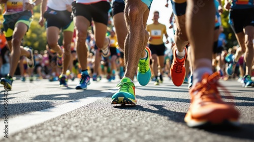 start of a marathon competition