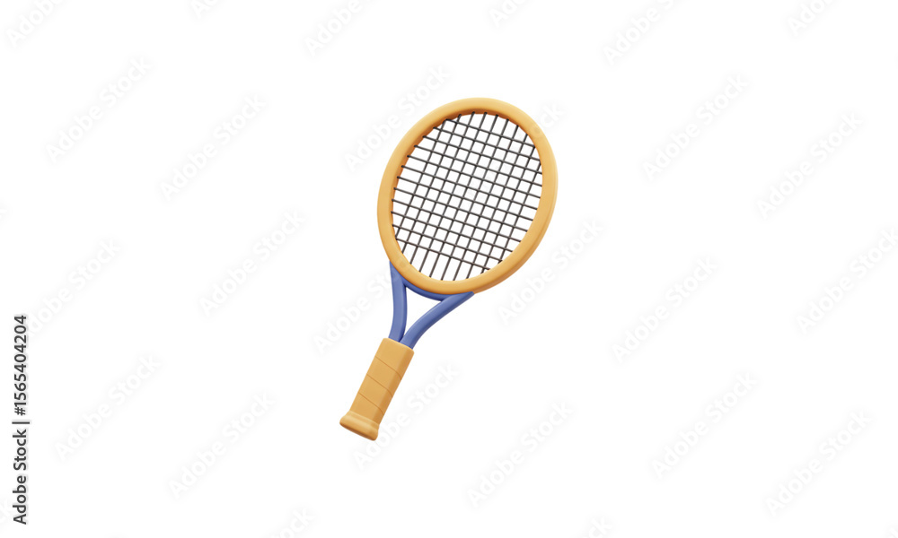 Tennis Racket on Standalone Background: a detailed depiction of a tennis racket, a symbol of sport and leisure, set against a simple, unified backdrop. Tennis Racket on Standalone Background: a detailed depiction of a tennis racket, a symbol of sport and leisure, set against a simple, unified backdrop.