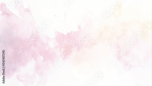 pink soft color stains and splashes, pink texture with clouds and grunge white stains, watercolor stain of pink paint with washes of watercolor.