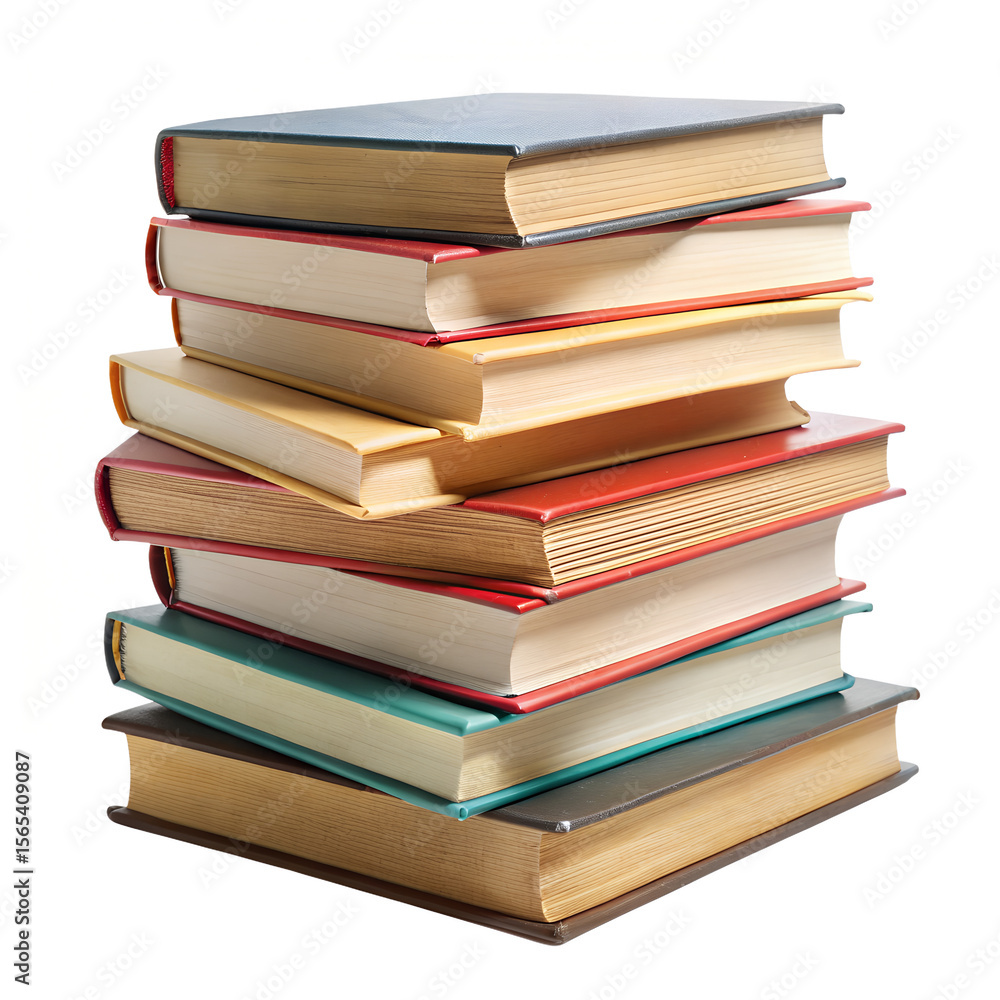 stack of Book isolated on white background. stack of Book isolated on white background.